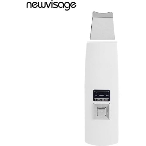 Ultrasonic Ion Skin Scrubber Sonic Facial Scraper Cleanser Exfoliator Pore Deep Clean Blackhead Removal Vibtate Face Massager