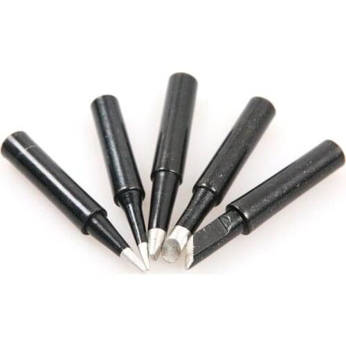 5 PCS Copper Solder Iron Tip Soldering Iron 936 Series Soldering Iron Solder Tips Electric Soldering Iron Tip