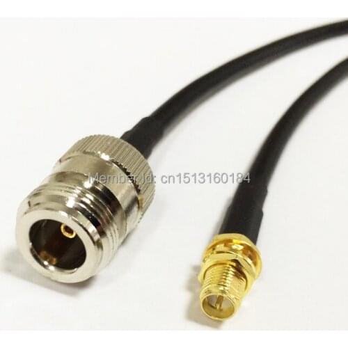 New Modem Coaxial Pigtail RP-SMA Female Jack Switch N Female Jack Connector RG58 Cable 50CM 20" Adapter