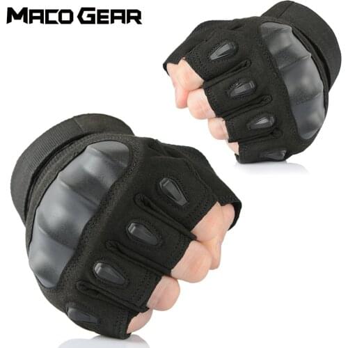 Outdoor Tactical Gloves Military Work Bike Sports Climbing Shooting Hunting Riding Skiing Cycling Motorcycle Fingerless Mittens