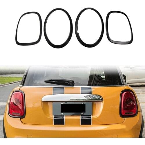 For MINI Cooper F55 F56 F57 Carbon Fiber Front Head Headlight Tail Rear Lamps Frame Ring Cover Trim Car Styling