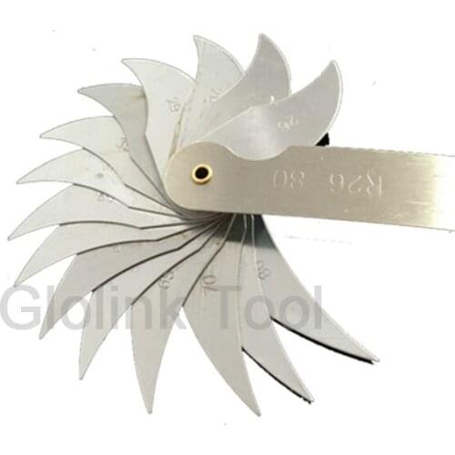 Stainless Steel R26-80mm R Gauge Radius Gauge Replacement Pocket Folding Blade Measuring & Gauging Tools