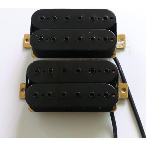 Sell Free Shipping with Black Rings Hex pole piece Ceramic magent Wax potted guitar humbucker pickup
