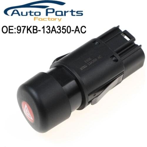 97KB-13A350-AC 97KB13A350AC Hazard Emergency Flasher Warning Light Switch Dash Button Turn Signal Relay For Ford Transit Ka New