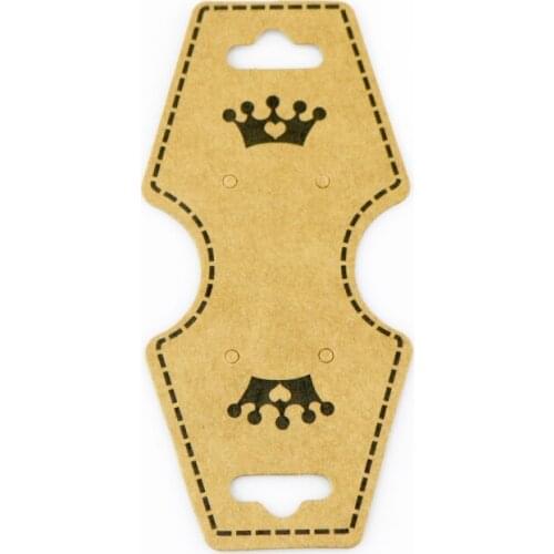 The Sole Custom Necklace Display Packaging Cards 200pcs 4.5x9.8cm Brown Paper Necklace Card Favor Jewelry Cards Free Shipping