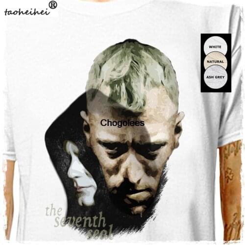 Seventh Seal Death And The Knight .. 100% Cotton T Shirt ingmar bergman swedish alegorical movie role play