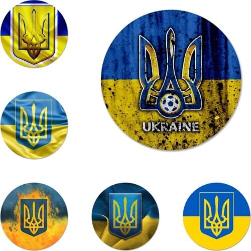 Keep Calm And Ukraine Of Flag Icons Pins Badge Decoration Brooches Metal Badges For Clothes Backpack Decoration