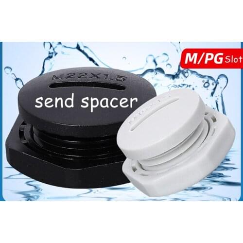 10PCS Metric M Plastic Waterproof Plug Thread Pipe Fitting End Cap Plug M30/32/36 Nylon Gland Seal Masking Parts with Gasket