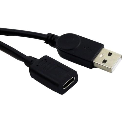 10x USB 3.1 Type C Female Jack to USB 2.0 A Male Plug Data Charging Connector Cable for Android Mobile Phone 30cm/1ft