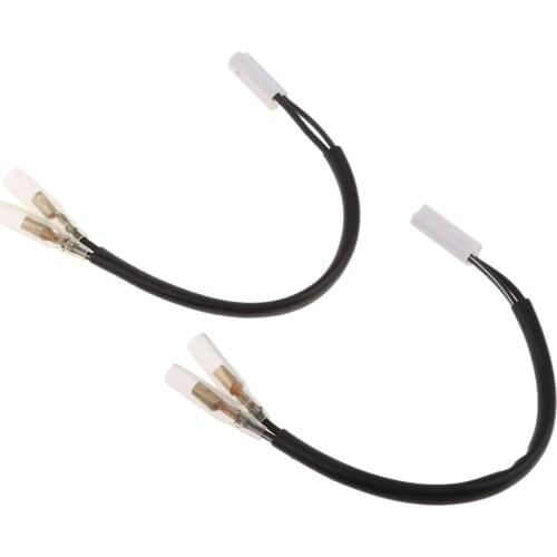 2pcs Turn Signal Wiring Adapter Plug For Yamaha R1 R6 FZ1 FZ6