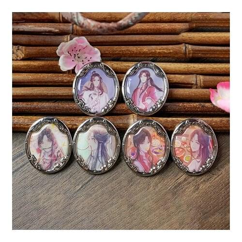2021 Tian Guan Ci Fu Hua Cheng Xie Lian Cute Badge Button Brooch Pins Cosplay Gifts Costume Collection Cartoon Clothing Decor