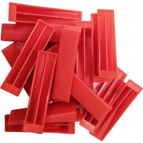 Reusable 50pcs red wedges Plastic Tile Leveling System