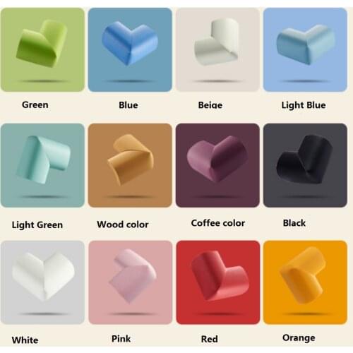 8PCS Color Random Right Angle Super Thick Household Toddler Safety Protective Cushion Pads Anti-Crash Baby Child Kids Desk Table