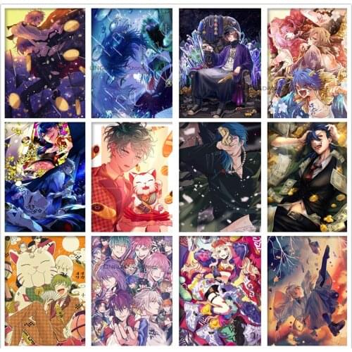 5d Diy Diamond Painting Hypnosis Microphone Division Rap Battle Rhyme Japan Anime Diamond Mosaic Cross Stitch Home Decor Gift