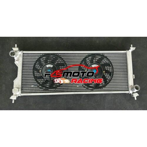 Aluminum Radiator & FAN For OPEL/Vauxhall Corsa Combo B 1.5/1.7L Turbo Diesel 1993-2001 MT 4EC1/4EE1/T4EC1