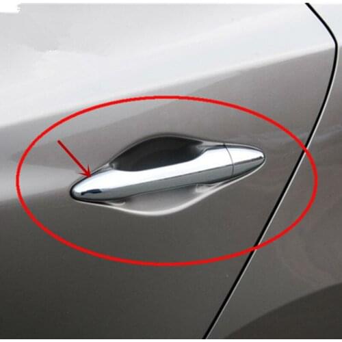 Car Styling Door Handle Cover Trim Fit For Hyundai IX Ix35 2010 2011 2012 2013 2014 Abs Chrome 8pcs Per Set