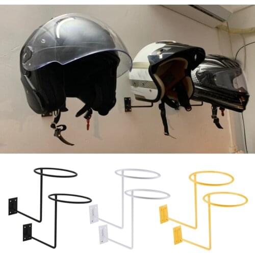 Helmet Holder Helmet Hanger Rack Wall Mounted Hook for Coats, Hats, Caps