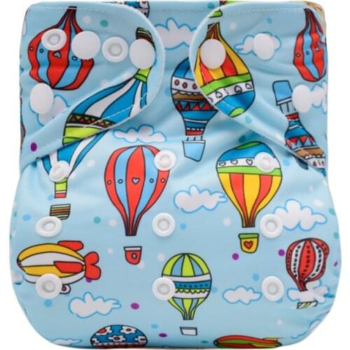 [Mumsbest] Ecological Cloth Diapers with Insert Washable Reusable Nappy Liners Training Pants Adjustable Pocket Diaper Cover