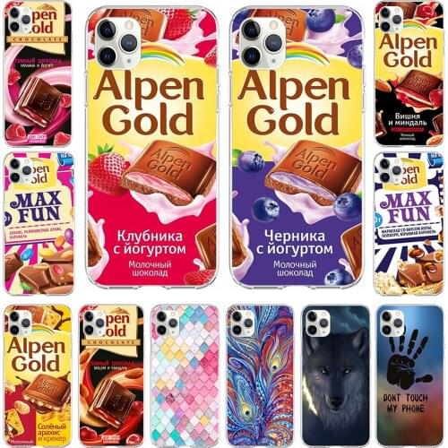 For iPhone 12 Mini Case 12Pro Chocolate Russian Soft Silicone TPU Cover Phone Case Apple iPhone 12 Pro Max full 360 protective