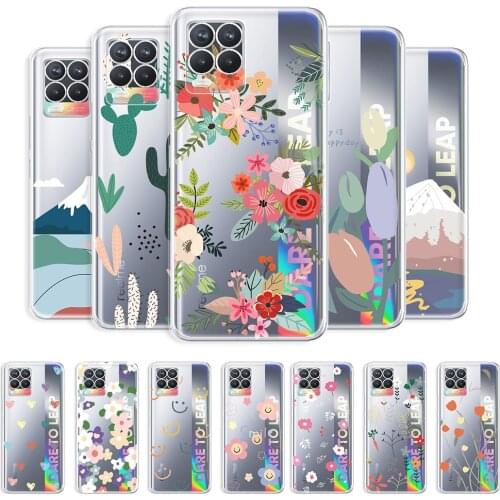For OPPO Realme 8 Case Transparent Soft Cover For OPPO Realme 8 Pro Shockproof Phone Fundas on Realme 8 4G Clear Protective Case