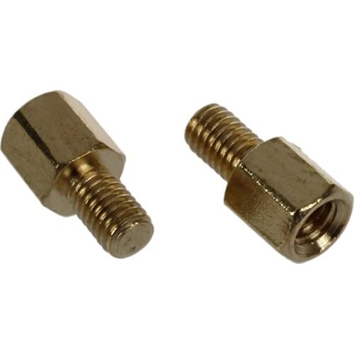 HHTL-50 Pcs Brass Screw PCB Standoffs Hexagonal Spacers M3 Male x M3 Female 5mm