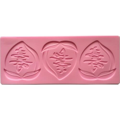 Lace chinese Peach cooking tools christmas wedding decoration Silicone Mould Fondant Sugar Bow Craft Molds DIY Cake Decorating