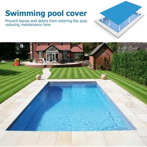 Pool Cover Rectangle Solar Tarpaulin Swimming Pool Protection Cover Heat Insulation Film For Indoor Outdoor Pool Accessories New
