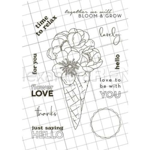 German flower Clear Stamp Seal DIY Scrapbooking photo Album Decorative Clear Stamp C0677