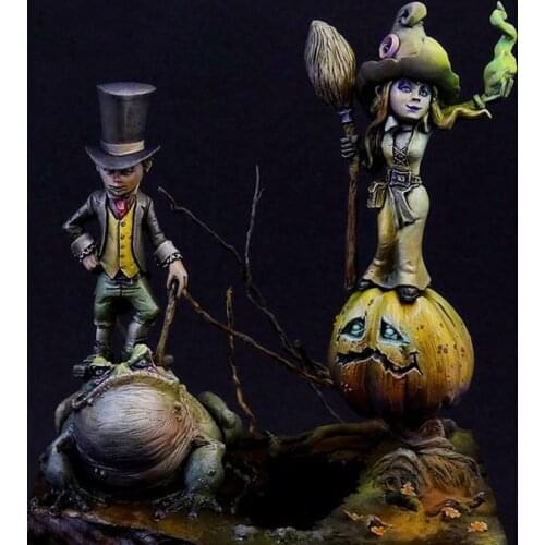 Unassambled 1/18 90MM Knightmare ancient MAN AND WOMAN Historical Resin kit miniature model Unpainted