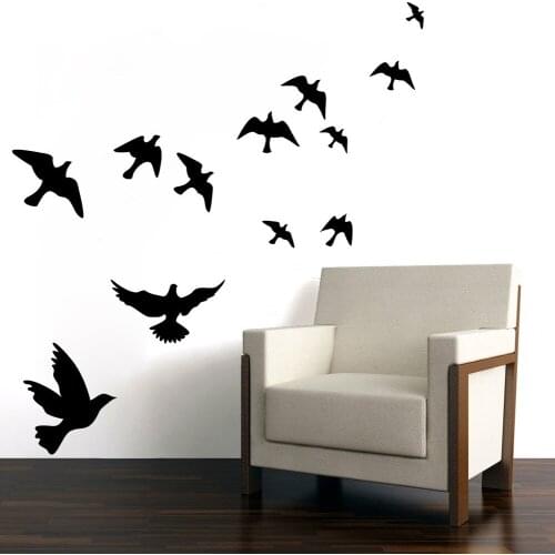 The new bird patterns carved sitting room sofa setting wall stickers wholesale bedroom