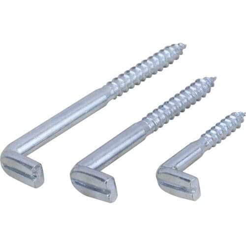 Flat Head Right Angle Screw Hook,Carbon Steel Light Hook,7 Style Hook, L Style,Sheep Eye Hook,Frame Pictures Screws,40Pcs