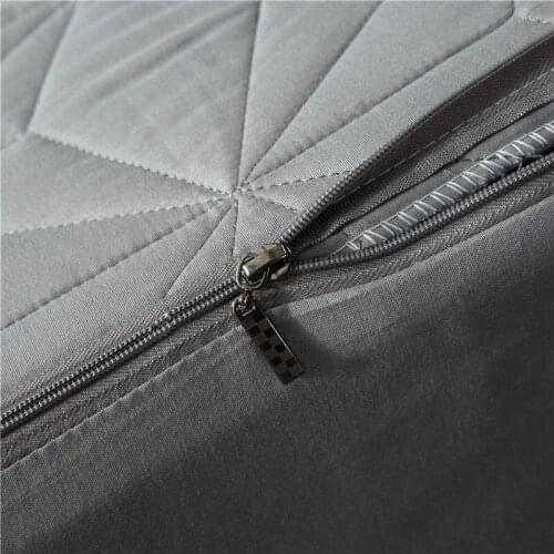 Quilted Waterproof Mattress Cover With Zipper Queen Twin Bed Fitted Mattress Protector Pad Removable 6 Sides Sheet Inclusive