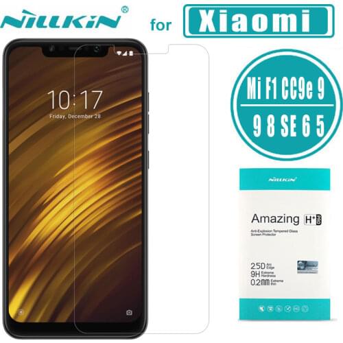 Nillkin for Xiaomi Pocophone F1 Glass H+ Pro Tempered Glass Screen Protector for Xiaomi CC9e CC9 Mi9 SE Mi8 SE Lite Mi 6 5 Glass