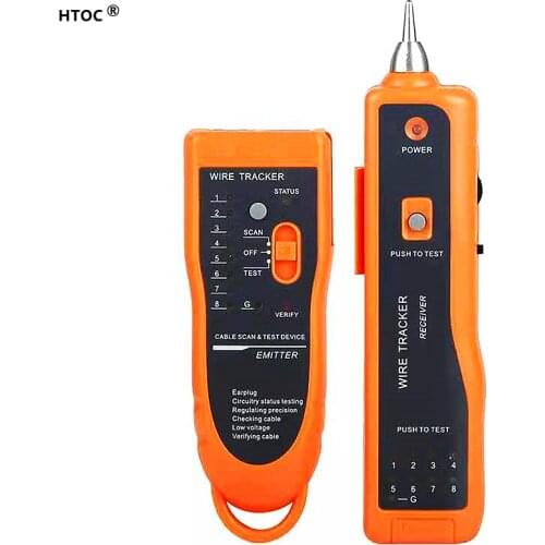 HTOC Wire Tracker,RJ11 RJ45 Line Finder Cable Tester for Network LAN Ethernet Cable Collation, Phone Telephone Line Test