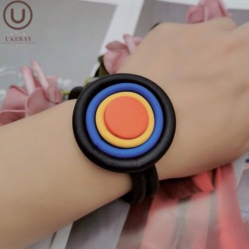 UKEBAY New Multicolor Charm Bracelets For Women Handmade Rubber Bangles Designer Luxury Jewelry Wood Accessories Fashion Bangles