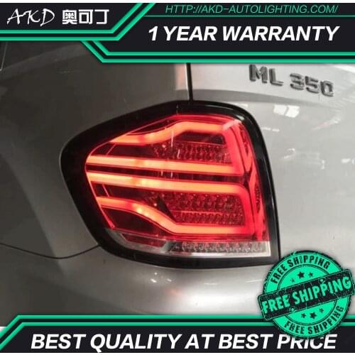AKD Car Styling for Benz W164 Tail Lights 2006-2012 ML350 ML400 ML500 LED Tail Lamp DRL Signal Brake Reverse auto Accessories