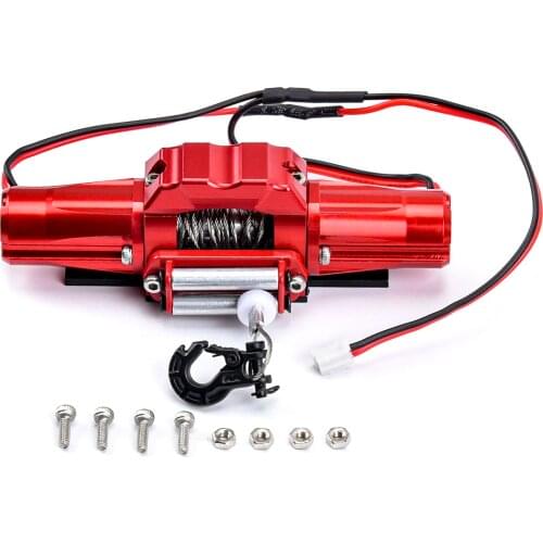 1:10 RC Metal Automatic Double Motor Simulated Winch For 1/10 RC Crawler Car Axial SCX10 TRAXXAS TRX4 D90 D110 TF2 Tamiya CC01