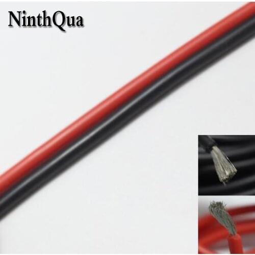 1meter Red + 1metre Black Silicone Cable 13AWG 14AWG 15AWG 16AWG 18AWG 20AWG 22AWG 30AWG Heatproof Soft Silicone Silica Gel Wire