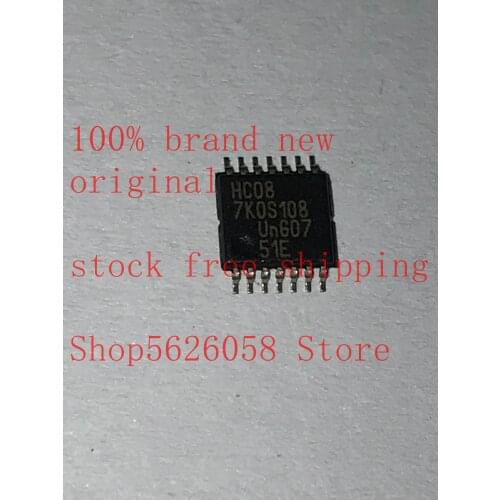 74HC08PW HC08 TSSOP14 100% new original freeshipping 10PCS-500PCS/LOT STOCK