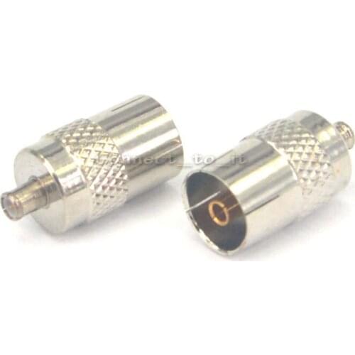 2 Pieces IEC DVB-T TV PAL Female Jack to MCX Male Plug Adapter USB DVB-T TV TUNER Connector Adapter Converter