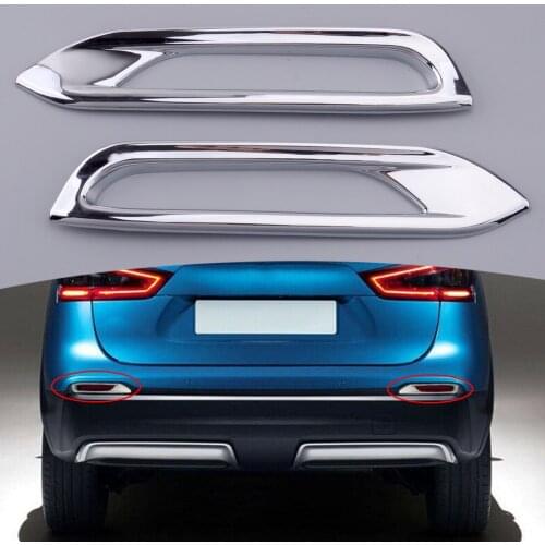 2pcs Chrome Fog Light Lamp Cover Trim Frame ABS Fit for Nissan Qashqai J11 2018