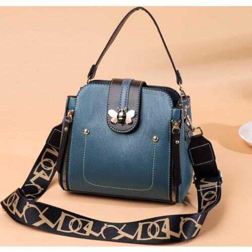 2021 Crossbody for Women Leather Handbags Sac A Main Luxury Handbags Women Bags Designer Bucket Bag Brand Female Bolsos New