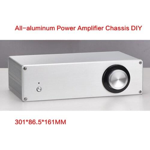 301*86.5*161MM All-aluminum Power Amplifier Chassis DIY Audio Case Power Supply Shell Amplifier Box Multi-purpose Enclosure