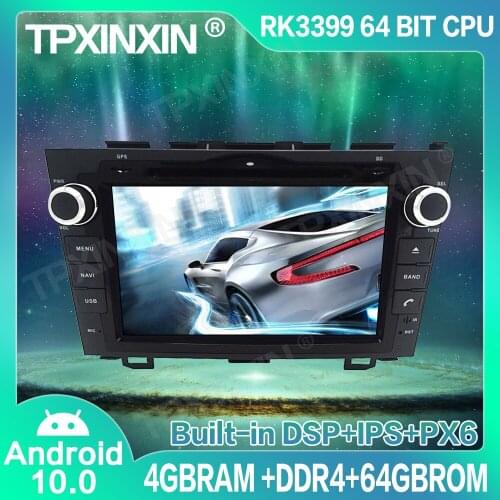 4+64GB IPS Android 10.0 For HONDA CRV 2006-2011 Car Radio GPS Navigation Player Navigation Auto Multimedia Player Tape Recorder