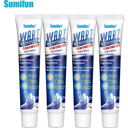 4pcs Warts Remover Antibacterial Ointment Wart Treatment Cream Skin Tag Remover Herbal Extract Corn Plaster Warts Ointment P1164
