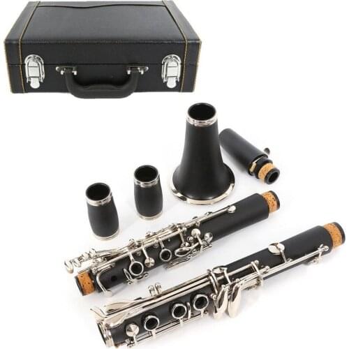 JI YIN Advanced Clarinet A key Clarinet Ebonite wood Nickel Plated Keys