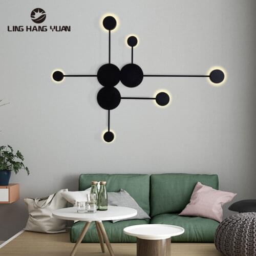 Design Led Wall Light 110v 220v Black Decoration Modern Wall Lamp For Bedroom Living room Office room Dining room Light Fixtures
