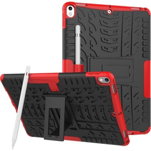 For iPad Pro 10.5 Case with Pencil Holder Cover for iPad Air 3 2019 10.5"Case Funda TPU+PC Stand Shockproof Armor Anti-Slip Capa
