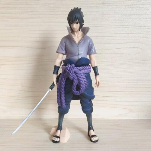 28cm Naruto Anime Figure Sasuke PVC Action Decoration Collection Uchiha Sasuke Figurine Toys Model Figma Toy Home Decor