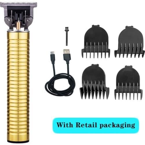 Electric Barber Hair Clippers Push Hair Use Trimmer Haircut Sculpture Cutter USB 0mm T Razor Cordless Edge For Men